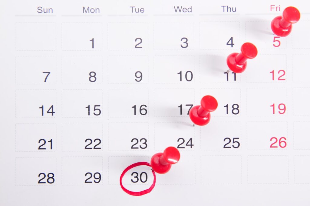 Reviews at 2 and 4 weeks, then 8 weeks, 6 months and a year