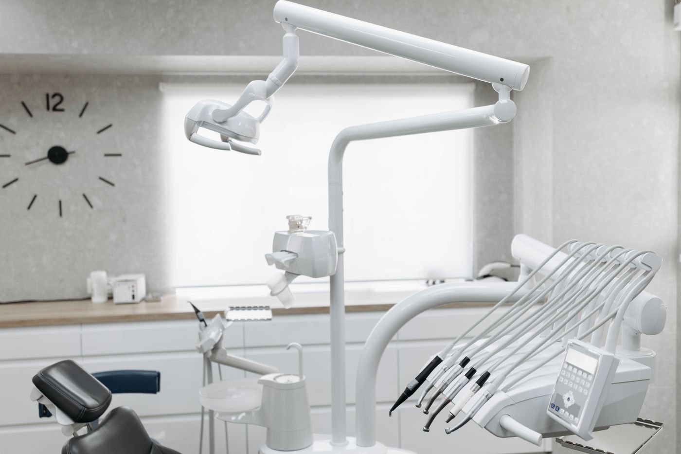 A treatment room prepared for a same-day emergency root canal
